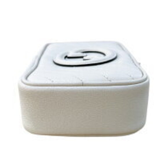 Gucci Blondie Chain Shoulder Bag Ivory White Silver Leather - Picture 6 of 11